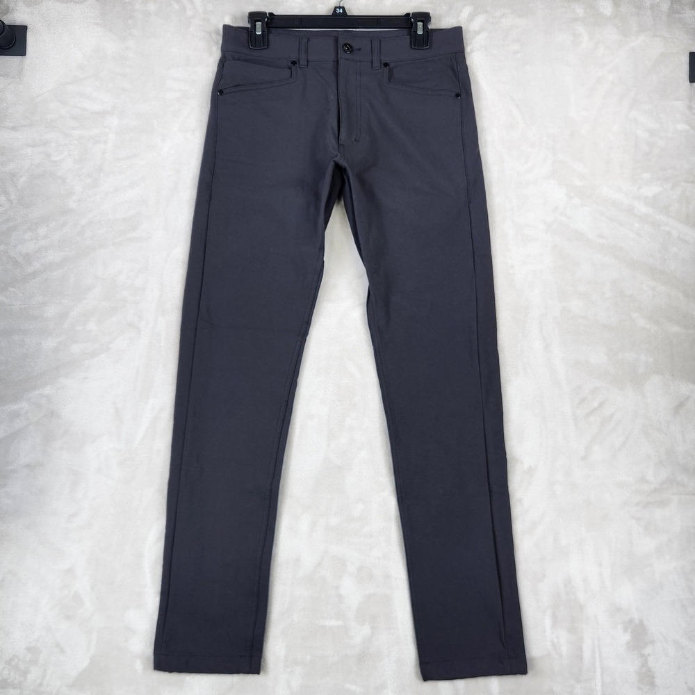 Western Rise Pants Mens 30x30 Gray Diversion Pant Slim Chino Stretch Travel